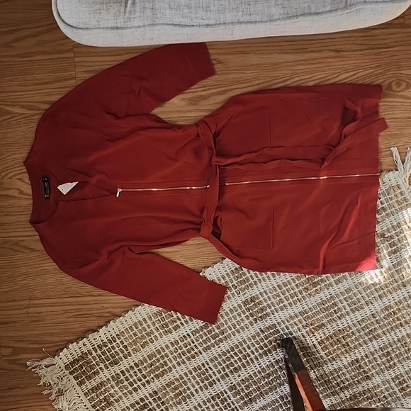 NY & Co Zip-Front Sweater Sheath Dress - 7th Ave - Picture 7 of 9